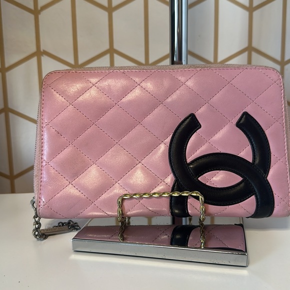CHANEL Cambon line Zip around long wallet.organizer with pen holder.Pre-loved - Picture 1 of 10